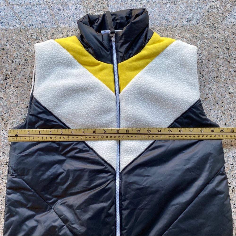 New Balance Puffy Staud Vest Fleece Collared Womens Size XS - Picture 9 of 13